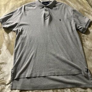 Ralph Lauren Gray Polo Shirt Classic Style